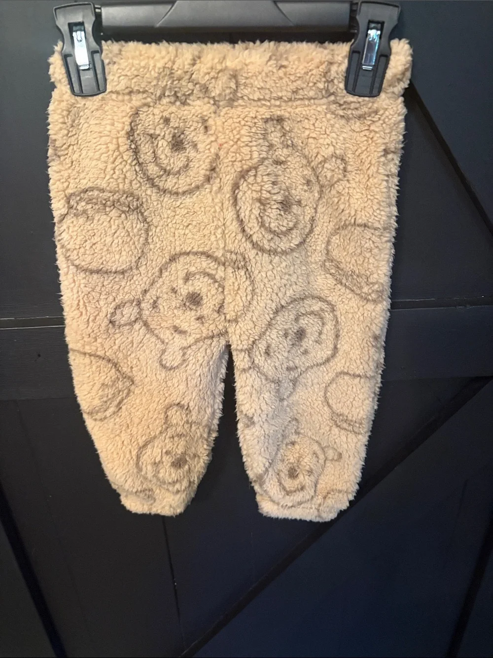 Disney Kids Beige Teddy Sherpa Matching Set Sweatshirt & Pants